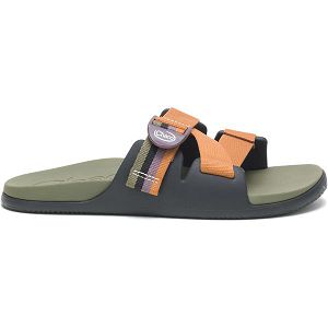 Chacos Chillos Women's Slides Brown / Black / Olive | AU-3475980