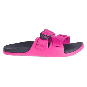 Chacos Chillos Women's Slides Pink / Black | AU-9614230