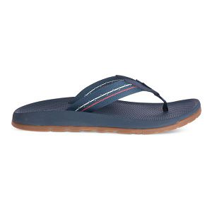 Chacos Lowdown Men's Flips Navy | AU-9837526