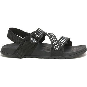 Chacos Lowdown Men's Sandals Black / White | AU-3069741