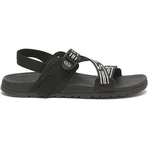 Chacos Lowdown Women's Sandals Black / White | AU-1350249