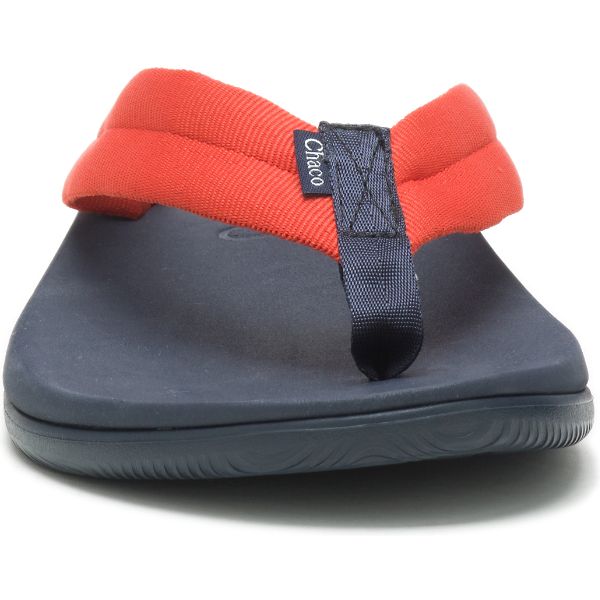 Chacos Chillos Men's Flips Orange / Navy | AU-2547938