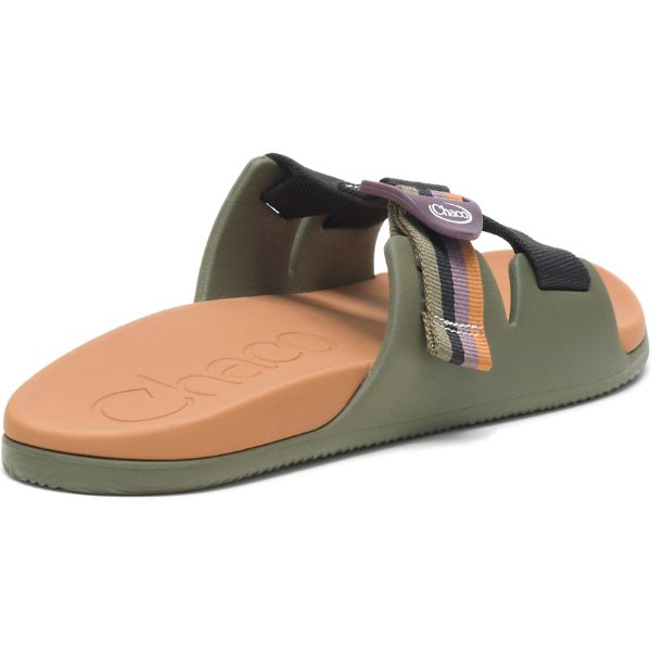 Chacos Chillos Men's Slides Black / Brown / Green | AU-914536