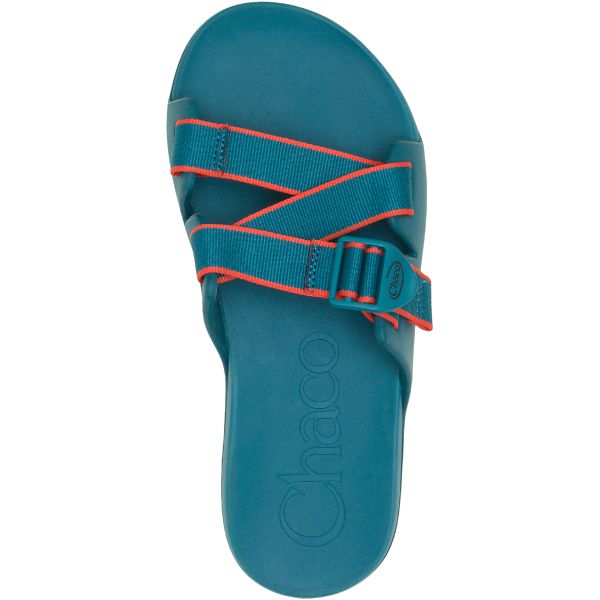 Chacos Chillos Men's Slides Blue / Orange | AU-5230819