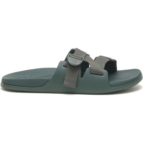 Chacos Chillos Men\'s Slides Green | AU-4036815