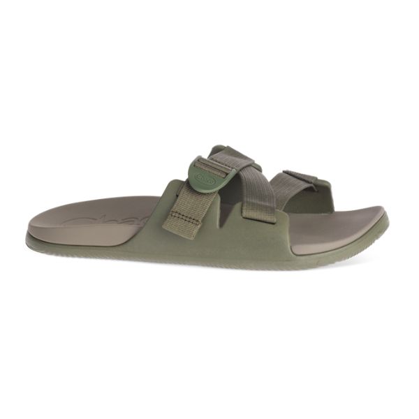 Chacos Chillos Men\'s Slides Grey / Green | AU-5310948