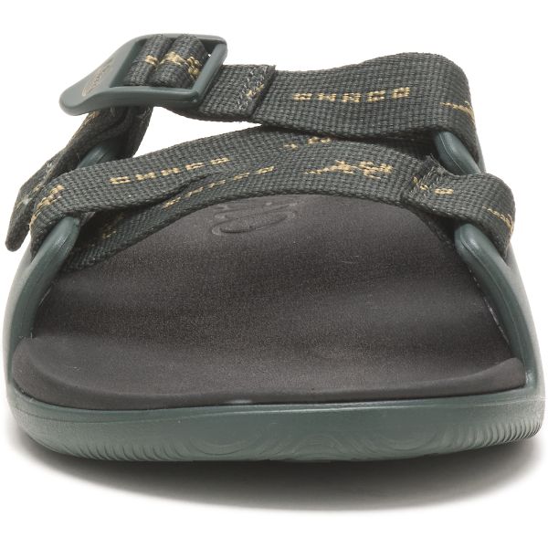 Chacos Chillos Men's Slides Grey / Green | AU-7324590