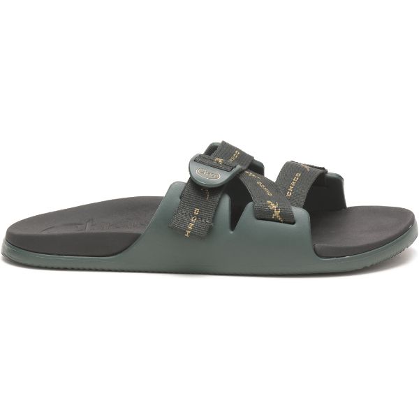 Chacos Chillos Men\'s Slides Grey / Green | AU-7324590