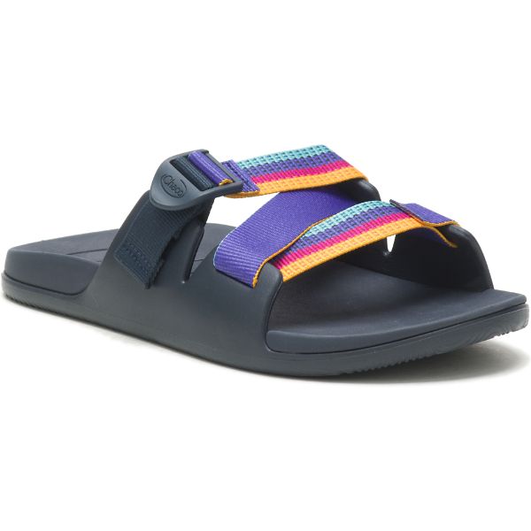 Chacos Chillos Men's Slides Navy / Multi | AU-3142609