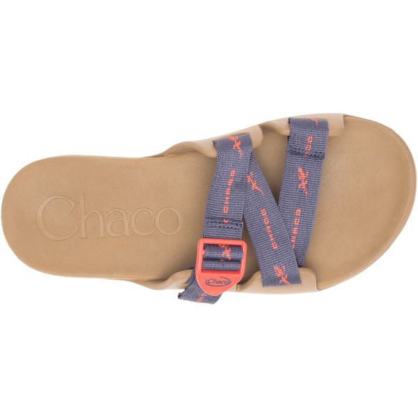 Chacos Chillos Men's Slides Yellow / Grey / Orange | AU-5348796