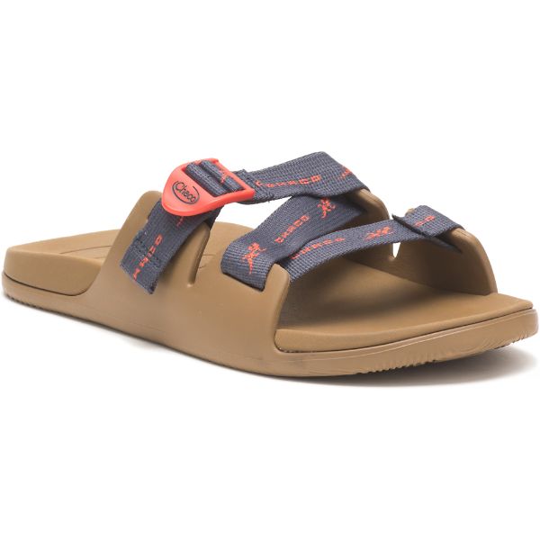 Chacos Chillos Men's Slides Yellow / Grey / Orange | AU-5348796