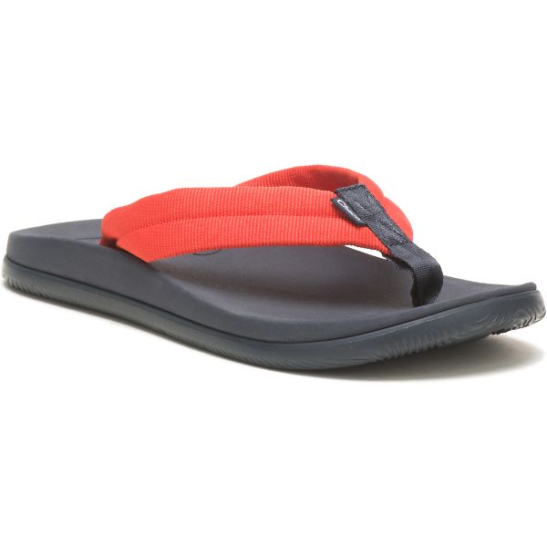 Chacos Chillos Women's Flips Orange / Navy | AU-7416853