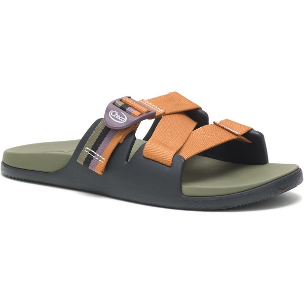 Chacos Chillos Women's Slides Brown / Black / Olive | AU-3475980