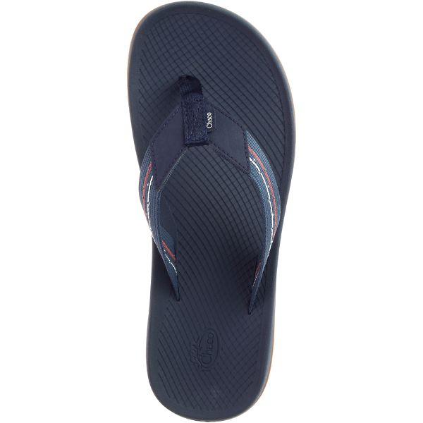 Chacos Lowdown Men's Flips Navy | AU-9837526