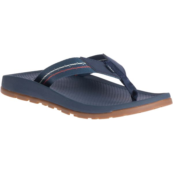 Chacos Lowdown Men's Flips Navy | AU-9837526