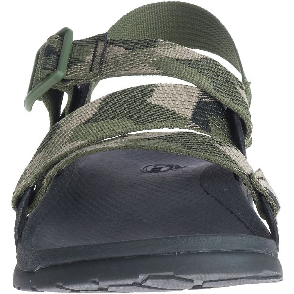 Chacos Lowdown Men's Sandals Green / Black | AU-7831042