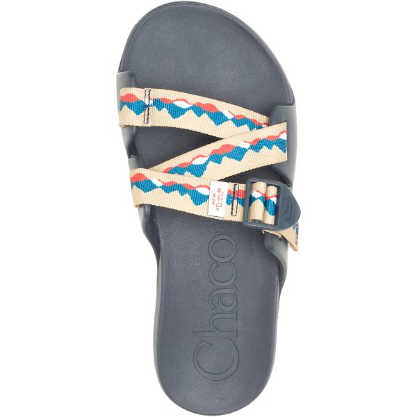 Chacos New Belgium Chillos Men's Slides Beige / Grey | AU-4139570