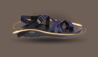 Chacos Ramble Puff Linear Men's Sneakers Brown / Blue | AU-5764091