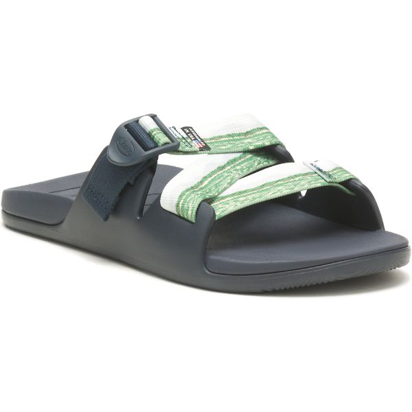 Chacos Thomas Rhett Chillos Men's Slides Grey / Green | AU-1953840