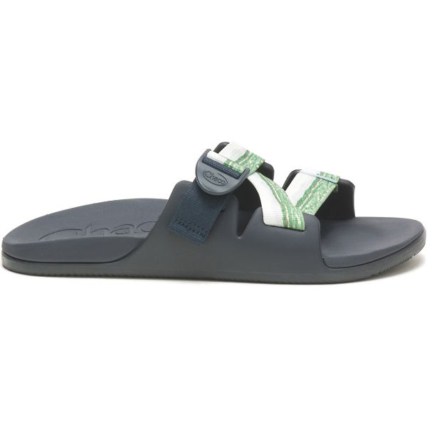 Chacos Thomas Rhett Chillos Men\'s Slides Grey / Green | AU-1953840