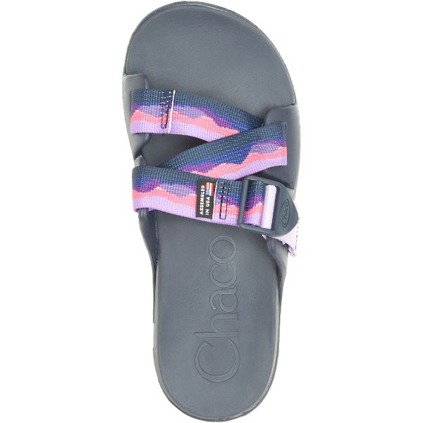 Chacos Thomas Rhett Chillos Women's Slides Pink / Blue / Grey | AU-7592346