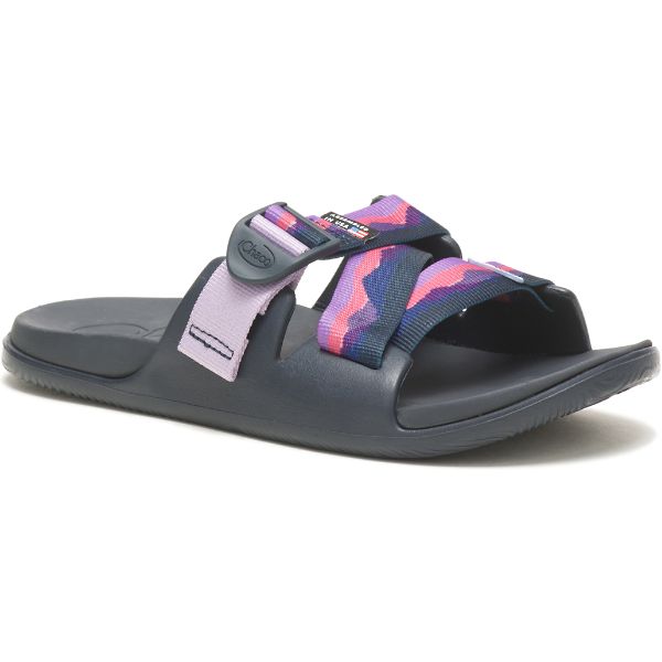 Chacos Thomas Rhett Chillos Women's Slides Pink / Blue / Grey | AU-7592346