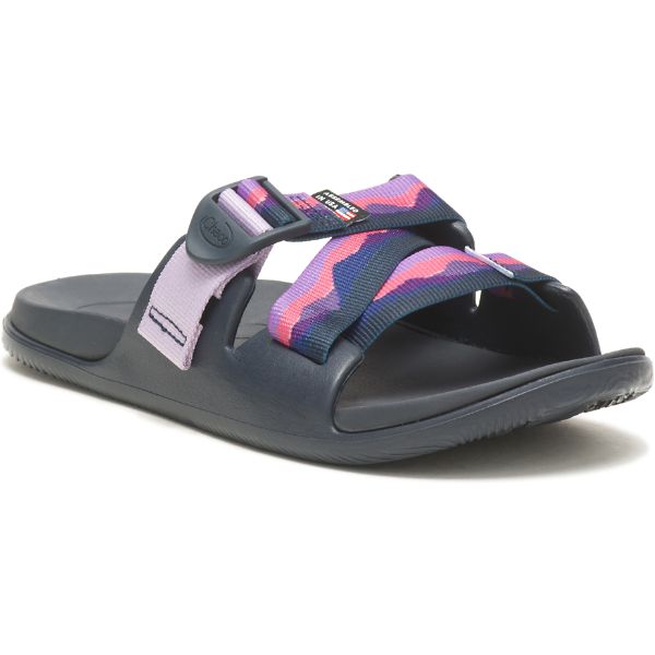 Chacos Thomas Rhett Chillos Women's Slides Pink / Blue / Grey | AU-7592346