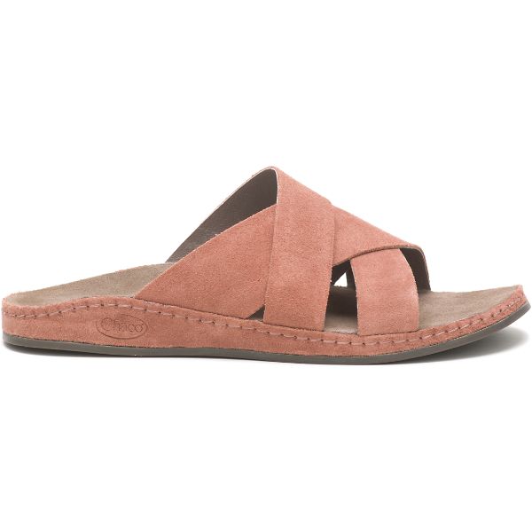 Chacos Wayfarer Suede Women's Slides Orange / Brown | AU-6358701